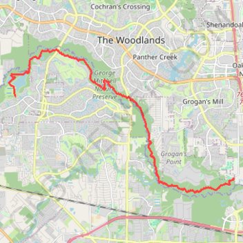 Spring Creek Nature Trail trail, distance, elevation, map, profile, GPS track