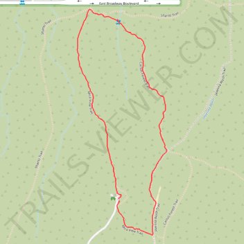 Mica View Trail - Saguaro National Park - Rincon Mountain District trail, distance, elevation, map, profile, GPS track