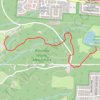 Overlook Trail, Ripple Rock and Lake Trail in Blendon Woods Metro Park trail, distance, elevation, map, profile, GPS track