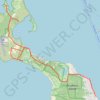 Prudence Island trail, distance, elevation, map, profile, GPS track