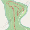 Twin Rocks Overlook in Piney River Area trail, distance, elevation, map, profile, GPS track