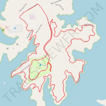 Lake Shore Trail (southern half) trail, distance, elevation, map, profile, GPS track
