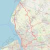 Liverpool to Southport then back via Aughton and Kirkby trail, distance, elevation, map, profile, GPS track