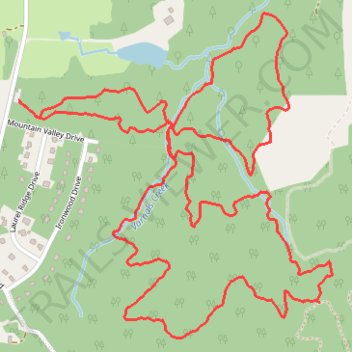 Peach Orchard Trailhead - Cane Creek Mountains Natural Area trail, distance, elevation, map, profile, GPS track
