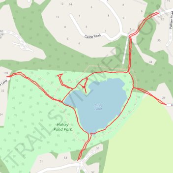 Halsey Pond Park trail, distance, elevation, map, profile, GPS track