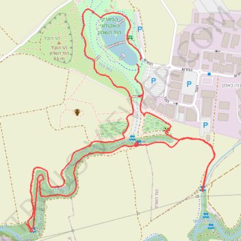 סיור עששיות ליד הפארק האקולוגי בהוד השרון trail, distance, elevation, map, profile, GPS track