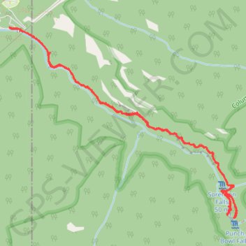 Punchbowl Falls via Eagle Creek Trail in Columbia River Gorge National Scenic Area trail, distance, elevation, map, profile, GPS track