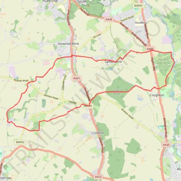 Spernall Woods 🔁 Morton Hall trail, distance, elevation, map, profile, GPS track