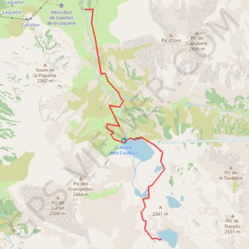 Day 6 Dets Coubous Valley trail, distance, elevation, map, profile, GPS track