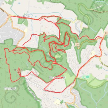 Morning MTB ride trail, distance, elevation, map, profile, GPS track