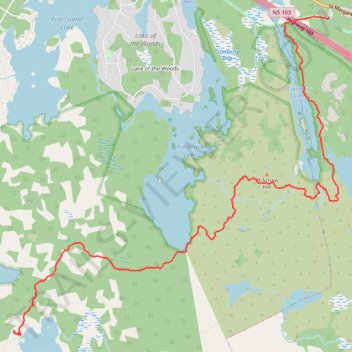 Bluff Wilderness Trails - Hay Marsh Loop trail, distance, elevation, map, profile, GPS track