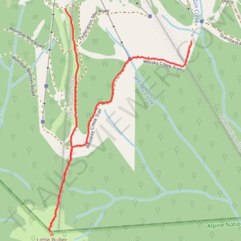 Little Buller trail, distance, elevation, map, profile, GPS track