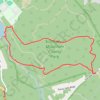 Boulder Gorge Loop Trail in Schooley's Mountain County Park trail, distance, elevation, map, profile, GPS track