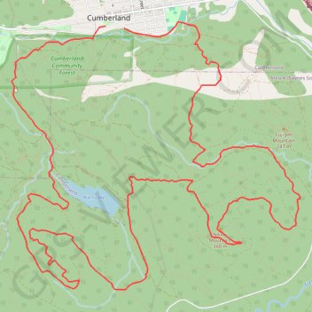 The Cumby Race Course trail, distance, elevation, map, profile, GPS track