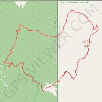 Salmo-Priest Loop trail, distance, elevation, map, profile, GPS track