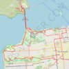 San Francisco MTB Loop trail, distance, elevation, map, profile, GPS track