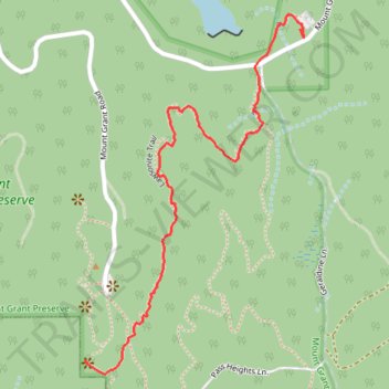 Lawsonite Trail up trail, distance, elevation, map, profile, GPS track