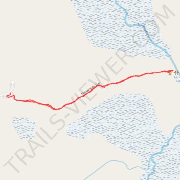 Miners Falls Trail in Pictured Rocks National Lakeshore trail, distance, elevation, map, profile, GPS track