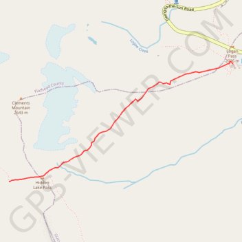 Hidden Lake Overlook via Hidden Lake Trail in Glacier National Park trail, distance, elevation, map, profile, GPS track