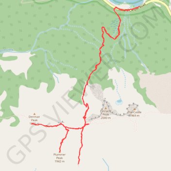 Plummer Peak via Pinnacle Peak Trail trail, distance, elevation, map, profile, GPS track