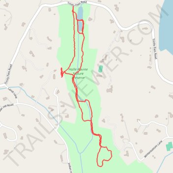 Halle Ravine Nature Preserve and Pine Terrace Preserve loop trails trail, distance, elevation, map, profile, GPS track
