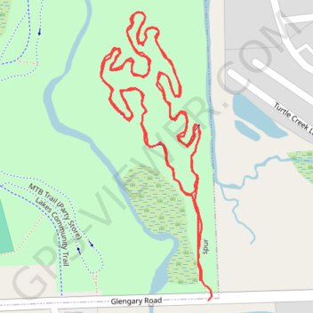 Hickory Glen MTB Trail: East Loop trail, distance, elevation, map, profile, GPS track