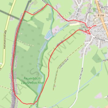 Mini-Marathon 4,2km trail, distance, elevation, map, profile, GPS track