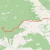 Trails and roads to the Storm Mountain summit trail, distance, elevation, map, profile, GPS track