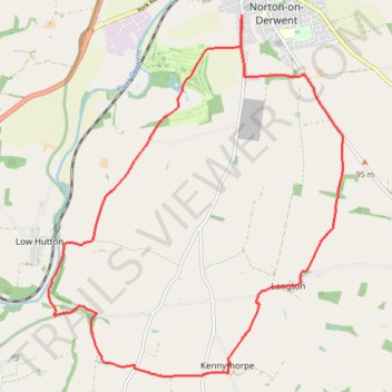 Kennythorpe loop trail, distance, elevation, map, profile, GPS track