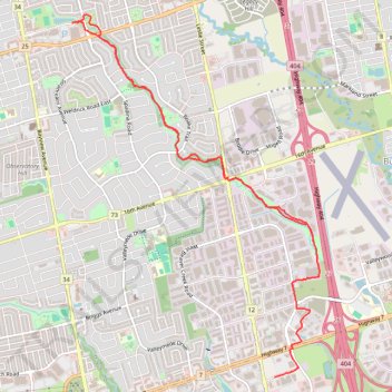 Beaver Greenway Trail trail, distance, elevation, map, profile, GPS track