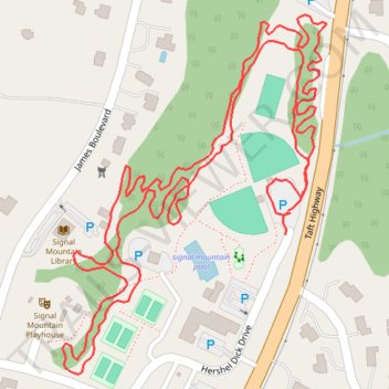 Camloops Trail trail, distance, elevation, map, profile, GPS track