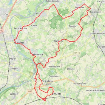 41K trail, distance, elevation, map, profile, GPS track