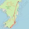 Staffa National Nature Reserve trail, distance, elevation, map, profile, GPS track