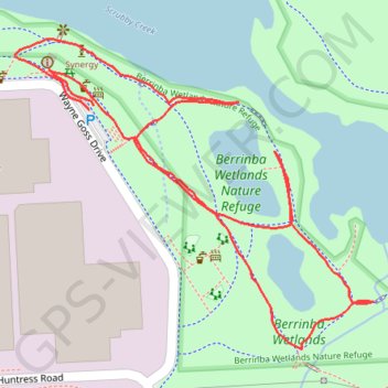 Berrinba Wetlands Nature Refuge trail, distance, elevation, map, profile, GPS track