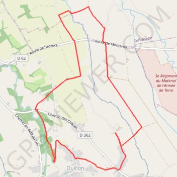 La randonnée du berger d'Ouillon trail, distance, elevation, map, profile, GPS track