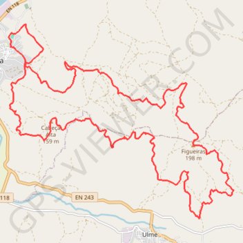 Chamusca Corrida trail, distance, elevation, map, profile, GPS track