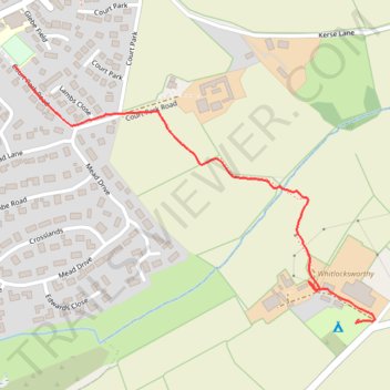 Thurlstone footpath from South Milton trail, distance, elevation, map, profile, GPS track