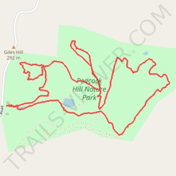 Peacock Hill Nature Park Trails loop trail, distance, elevation, map, profile, GPS track
