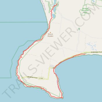 Great Southern West Walk Section (Tarragal Caves to Shelly Beach) trail, distance, elevation, map, profile, GPS track