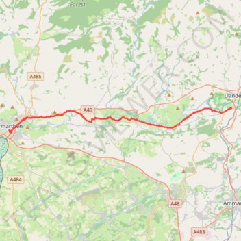 Cycle (1) trail, distance, elevation, map, profile, GPS track